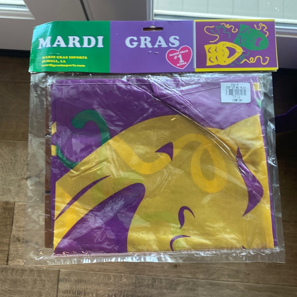 Mardi Gras Yard Flag!